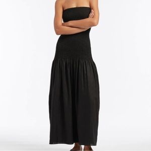 SIR The Label strapless cutout Madelyn linen dress. Size 1 = US SIZE 4